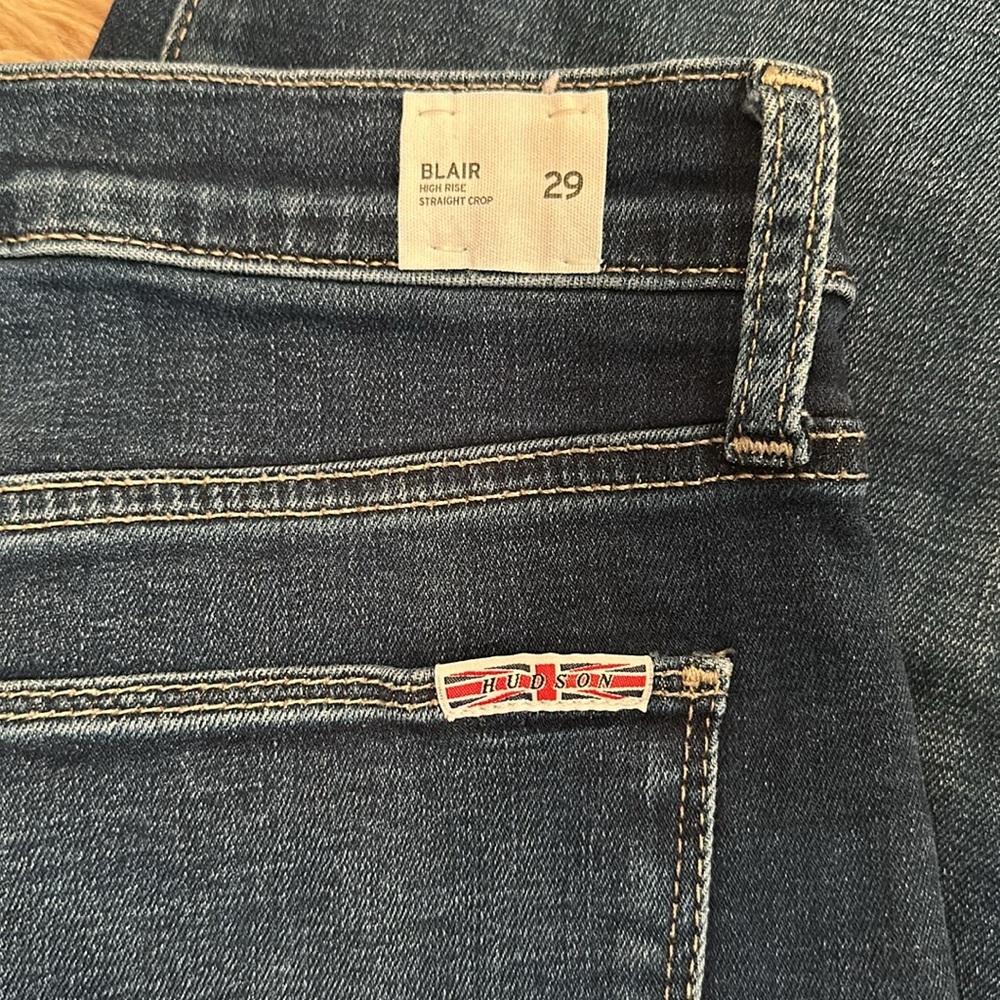 5/$25!! Hudson Jeans Blair High Rise Waist Straight Crop - Womens - Picture 4 of 8